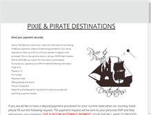 Tablet Screenshot of pixieandpiratedestinations.biz
