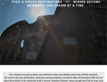 Tablet Screenshot of pixieandpiratedestinations.com